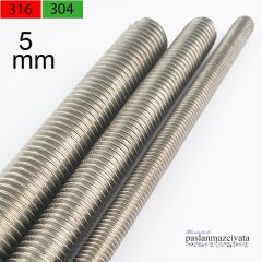 M5 Paslanmaz Gijon, Saplama DIN976