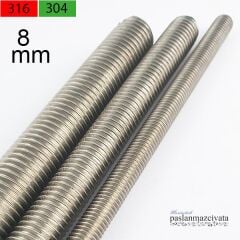 M8 Paslanmaz Gijon, Saplama DIN976