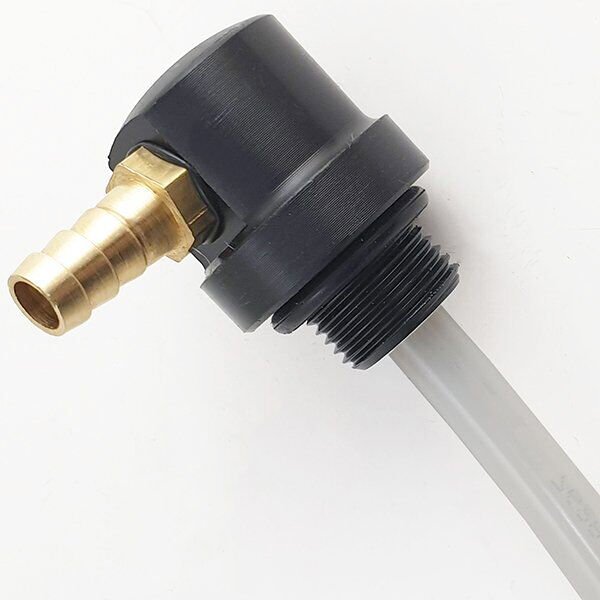 Taşınabilir Yakıt Tankı Çıkış Rakoru (Kırmızı Tanklar İçin - Kalın Dişli)