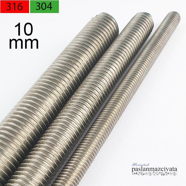 M10 Paslanmaz Gijon, Saplama DIN976