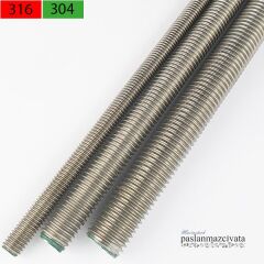 M10 Paslanmaz Gijon, Saplama DIN976