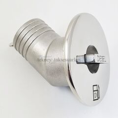 Paslanmaz 38mm (1 1/2) 30' Eğik, Diesel Mazot Dolum Ağzı, Diesel
