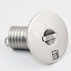 Paslanmaz 38mm (1 1/2) 30' Eğik, Diesel Mazot Dolum Ağzı, Diesel