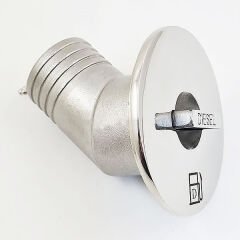 Paslanmaz 38mm (1 1/2) 30' Eğik, Diesel Mazot Dolum Ağzı, Diesel
