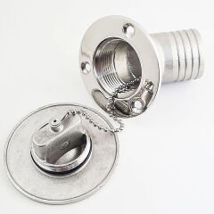 Paslanmaz 38mm (1 1/2) 30' Eğik, Diesel Mazot Dolum Ağzı, Diesel