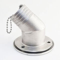 Paslanmaz 38mm (1 1/2) 30' Eğik, Diesel Mazot Dolum Ağzı, Diesel