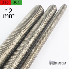 M12 Paslanmaz Gijon, Saplama DIN976