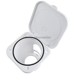 Duş Yuvası Beyaz Kapaklı