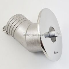 Paslanmaz 38mm (1 1/2) 30' Eğik, Temiz Su Dolum Ağzı, Water