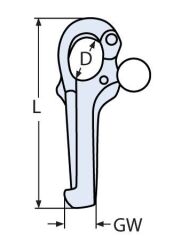 Puntel için Paslanmaz Pelikan Kanca Çeşitleri