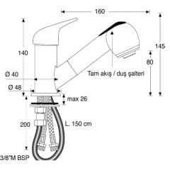 Barka Musluk Spriralli Sıcak-Soğuk