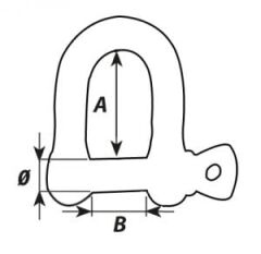 Wichard kendinden kilitli zincir kilidi.   16mm