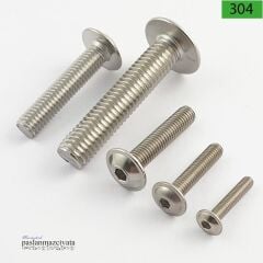 M3 Paslanmaz Pullu Bombe Baş İmbus Civata Çeşitleri