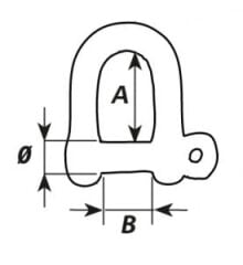 Wichard kendinden kilitli zincir kilidi.   5mm