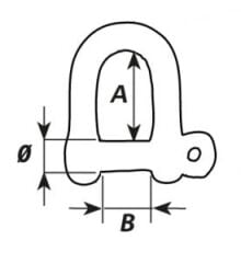 Wichard kendinden kilitli zincir kilidi.   6mm
