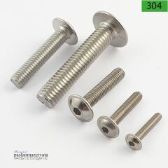 M5 Paslanmaz Pullu Bombe Baş İmbus Civata Çeşitleri