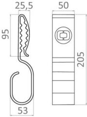 Kablo Kancası 14-30mm Halata Uygun