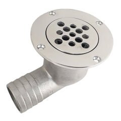 38mm, Paslanmaz Yer Süzgeçi, çekvalfli Tahliye, Yer Sifonu