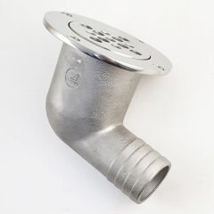 38mm, Paslanmaz Yer Süzgeçi, çekvalfli Tahliye, Yer Sifonu