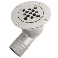 38mm, Paslanmaz Yer Süzgeçi, çekvalfli Tahliye, Yer Sifonu