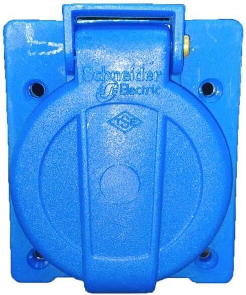 1X16AMP PANO PRİZİ MAVİ IP44