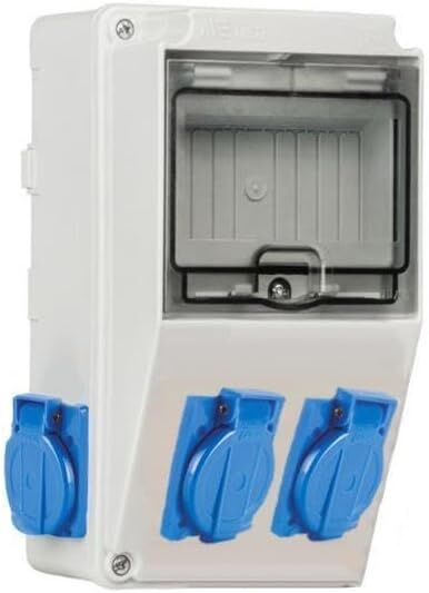 1X16AMP PANO PRİZİ MAVİ IP44