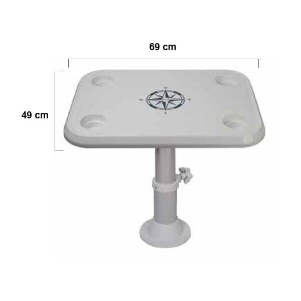 Dikdörtgen Plastik Masa