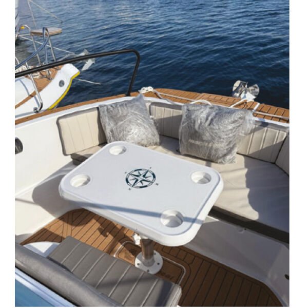 Dikdörtgen Plastik Masa Tablası - UV Dayanıklı Tekne ve Yat Masası