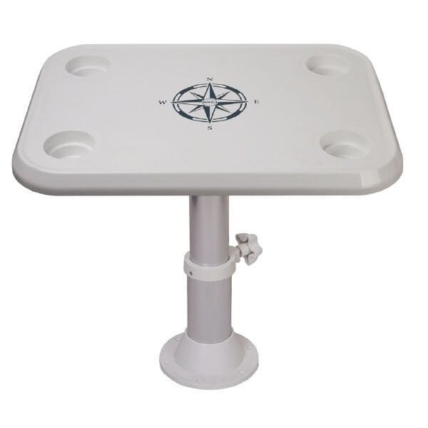 Dikdörtgen Plastik Masa Tablası - UV Dayanıklı Tekne ve Yat Masası