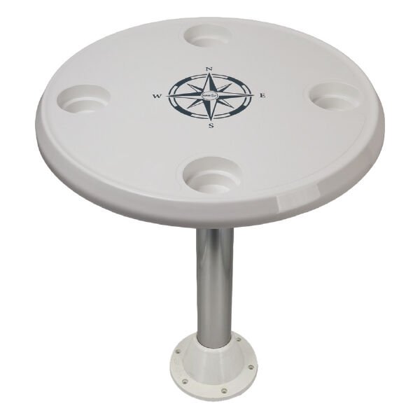 Yuvarlak Masa Tablası - Çap 59 cm, UV Dayanıklı Tekne ve Yat Masası