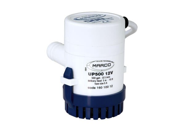 Marco UP 500 12V Sintine Pompası - 32 L/Dakika Yüksek Performanslı Marin Pompa