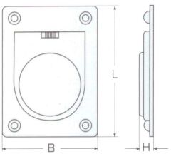 65 x 55, Gömme Kulp