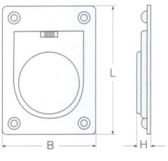 65 x 55, Gömme Kulp