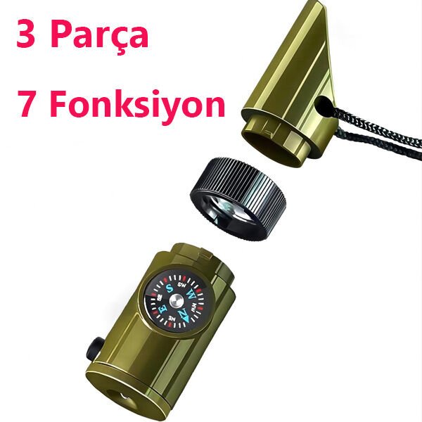 Çok Fonksiyonlu Dış Mekan Düdük ve Pusula