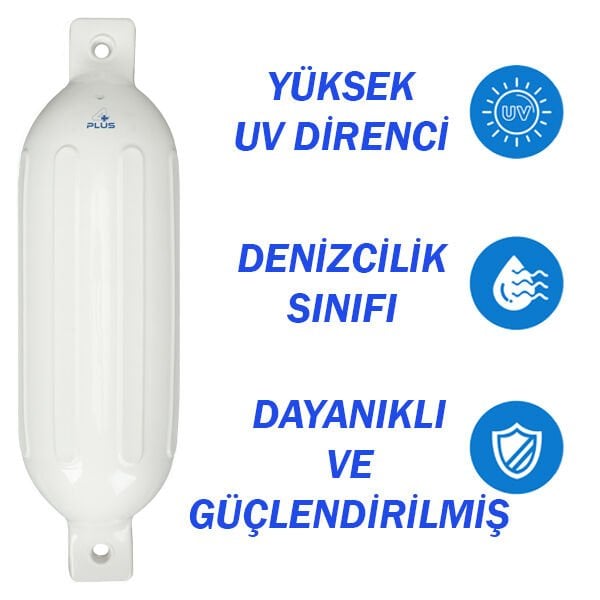 G4 Tekne Usturmaçası - Beyaz (16x58 cm) - 4Artı Marine