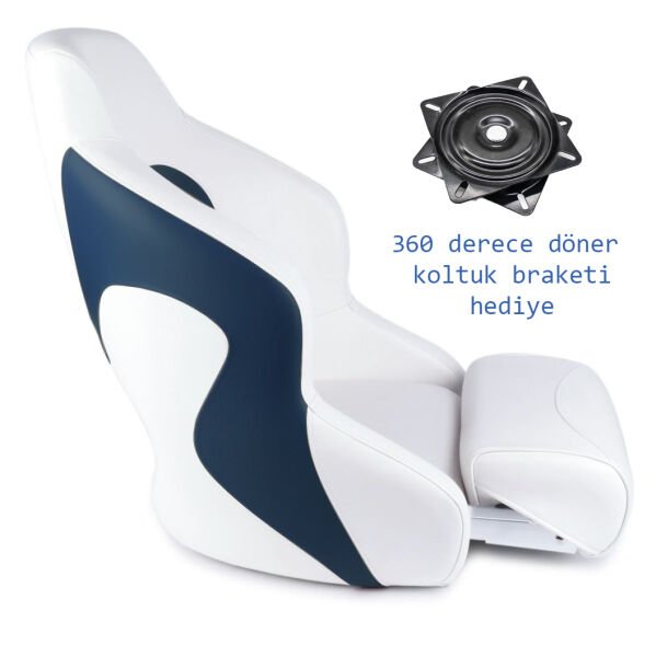 DRT MAVİ KATLANIR KOLTUK VE 360 DERECE DÖNER TABLA HEDİYE