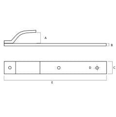 Çeki Kancası, Çeki Demiri Paslanmaz, takım Çeşitleri