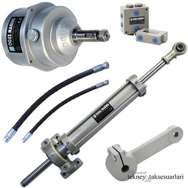 Hidrolik Dümen Sistemi komple Sistem Set  5-10 Mt. Tekneler İçin