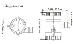 Seaflo 500 gph 12V Sintine Pompası