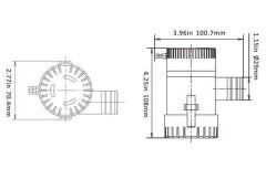 Seaflo 1100gph 12V Sintine Pompası