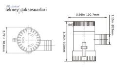 Seaflo 1100gph 12V Sintine Pompası