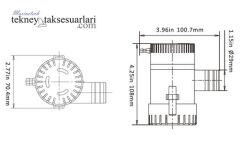 Seaflo 1100gph 24V Sintine Pompası