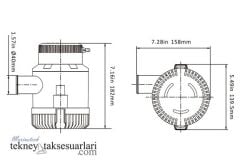 Seaflo 3500gph 24V Sintine Pompası