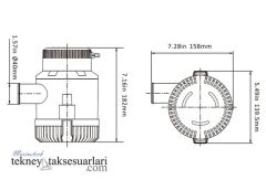 Seaflo 3500gph 24V Sintine Pompası