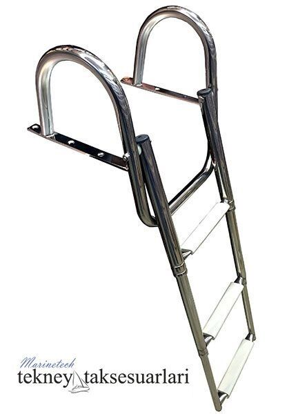 3 Basamaklı, Havuz Tip, Teleskopik, Katlanır Merdiven