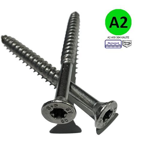 10 mm Paslanmaz Sunta (Ağaç) Vidası Çeşitleri