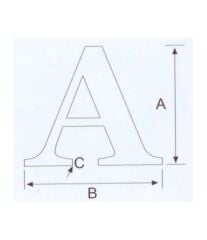 A Kabartma Harf Paslanmaz, 316 Kalite