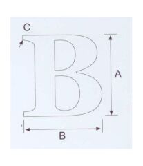 B Kabartma Harf Paslanmaz, 316 Kalite