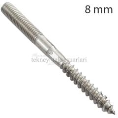 M8 Paslanmaz Trifonlu Civata Çeşitleri, SAĞ Diş