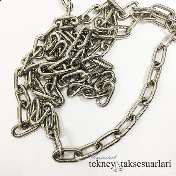 Ø 3 mm 316 Kalite Paslanmaz Zincir, Krom Zincir
